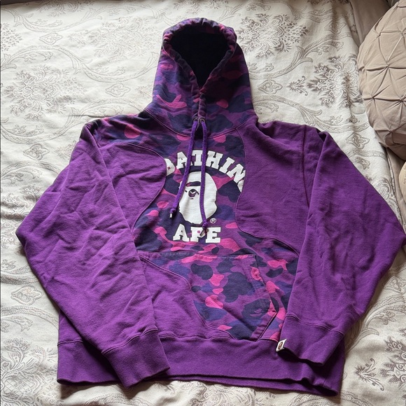 Bape Purple and Pink Camo Sweater